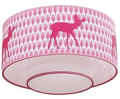 Taftan - Paralume da soffittoLittle Deer, 35 cm, colore: Rosa