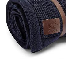 The Little Green Sheep - Coperta in pile biologico lavorato a maglia