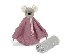 Sterntaler Set Copertina Morbida e Peluche Doudou, Multicoloured - 70 g