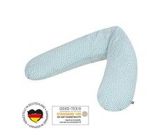 Julius Zöllner4660018141 - Cuscino per allattamento, cuscino per gravidanza, particolarmente piacevole e avvolgente, circa 180 cm, motivo indiano, colore: Verde