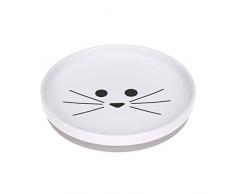 Little Chums - Piatto in porcellana per bambini, con anello in silicone, antiscivolo