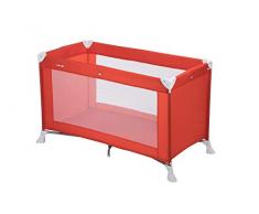 Safety 1st Soft Dreams Lettino da Campeggio per Bambini Pieghevole, Leggero e Compatto, Lettino da viaggio richiudibile, Rosso