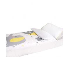 Pekebaby 10063150 102 - Set di lenzuola per lettino, colore: grigio