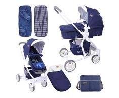 Lorelli Aster - Passeggino combinato, colore: Blu scuro