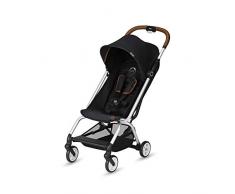 Cybex Gold Eezy S Passeggino, Meccanismo di Chiusura a 1 Mano, Leggero e Compatto, da 6 Mesi a 4 Anni Circa 17 kg, Collezione Denim, Lavastone Black