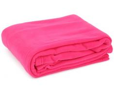 Baby Sun Nursery - Coperta in pile di poliestere, 100 x 150 cm, colore: Lampone