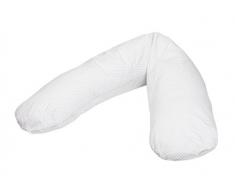 Joyfill, Cuscino da allattamento per neonato Dessins, Grigio (Vichy February grey), ca. 190 x 38 cm