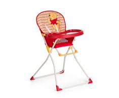 Hauck Pappa Mac Baby Seggiolone, Vassoio con Portabicchieri, Pieghevole, a Partire da 6 Mesi, Pooh Spring Brights Red