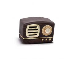 Local Makes A Comeback - Altoparlante Bluetooth retrò, radio intelligente wireless, basso, scheda audio, mini regalo creativo, legno 2