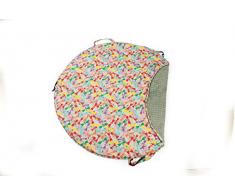 1buy3 - Coperta da gioco morbida e comoda, motivo: libellule, 120 cm, colore: grigio