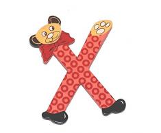 Legler, LetteraX in legno per la cameretta, Rosso