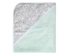 bébé-jou Lou-Lou 3010117 - Asciugamano con cappuccio, 85 x 75 cm, colore: Verde