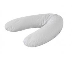 Träumeland T040230 - Federa di ricambio per cuscino per allattamento e gravidanza, 190 cm, motivo Geo, colore: Grigio/Multicolore