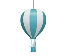 Lampadario a sospensione, per cameretta, mongolfiera turchese, turquoise