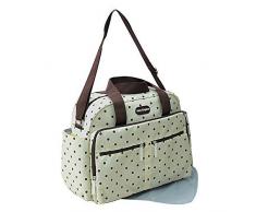 gmmhl 2 TLG Baby colore – Borsa fasciatoio, Viaggio Colori Assortiti (Crema)