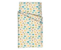 Di lana per bambini con sogno 5217012 biancheria da letto per bambini Giungla, Design 170, 40 x 60 cm e 100 x 135 cm