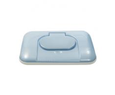 Bébé-jou 421417 - Contenitore porta salviettine umidificate da viaggio, azzurro perlato