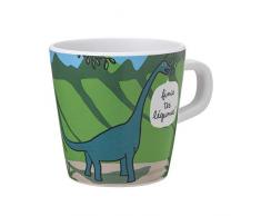 Les Dinos Petit Jour Paris DI913BL - Mug: Brontosaure e perodactyle, perfetto per il piccolo dej verde