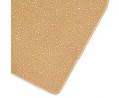 The Little Green Sheep - Lenzuolo in lino stampato, 390 g, 60 x 120-70 x 140 cm, colore: Miele con stampa riso