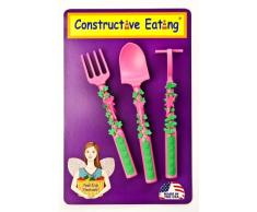 Main Sauce Productions - Set di posate per bimbi, simpatica riproduzione di utensili da giardino, ideale per insegnare ai bimbi a utilizzare correttamente le posate