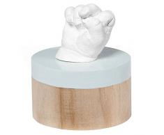 Baby Art 3601096500 My Very First 3D Sculpture on Stand, Crystalline, Cornice Portafoto, Piedistallo per Impronta 3D di Gesso a Mano o Piede del Vostro Bambino, per Fai da Te, Multicolore