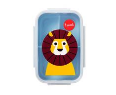 Porta Pranzo Bento 3 Sprouts Contenitore Alimentare Ermetico, 3 Scomparti, Leone