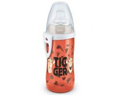 NUK Disney Active Cup tazza per bimbi | 12+ mesi | Beccuccio morbido a prova di perdite | Clip e cappuccio protettivo | Senza BPA | 215 ml | Tigger | 1 pezzo