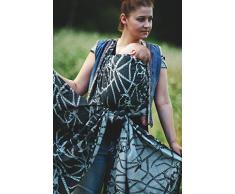 Little Frog 5745 - Fasciatoio morbido in tessuto jacquard per neonati, taglia 7, 270 g, colore: Nero