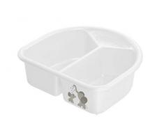 Rotho Babydesign Cestino per pannolini, 4 L, Da 0 mesi, Modern Elephants, Bella Bambina, Bianco, 200060001CG