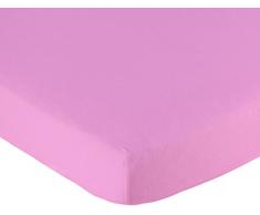 Briljant baby JHL040X80-90X115R - Lenzuolo con angoli elasticizzati per lettino, in jersey, colore: Rosa
