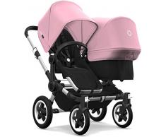 Bugaboo Donkey 2 Duo, carrozzina e passeggino 2 in 1, nero/soft pink