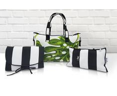 belily-World Tropica Shopper Bag – Borsa fasciatoio Set