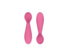 Ezpz EUSSP002 Coppia di cucchiai per bimbo in silicone, rosa
