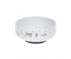 LÄSSIG - Ciotola in porcellana per bambini, con anello in silicone, antiscivolo, per bambini
