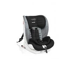Brevi 534-277 Tazio Tt con Top Tether, ISOFIX, Seggiolino Auto, Gruppo 1/2/3 (9 - 36 Kg), Grigio Melange, Collezione 2021
