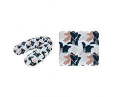 Rotho Babydesign Set di cuscino per allattamento multifunzionale, 190 x 35 cm, Incl. ampio cuscino per fasciatoio, 85 x 72 cm, Da 0 mesi, Nordic Garden