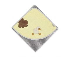 Sterntaler Telo da bagno Hanno e Edda, Età: Per neonati, 100 x 100 cm, Grigio