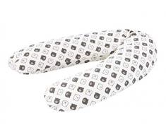 Träumeland TT19111 - Cuscino da allattamentoSternentraum gelb per una gravidanza comoda e un allattamento rilassato Lunghezza 190 cm, multicolore