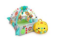 Bright Starts 10754, Palestrina Multifunzione 5-in-1 per Neonati e Bambini Your Way Ball Play™ con 35 palline colorate, 12 giocattoli, luci & musica, cuscino ergonomico, Tappetino di 1,22 m