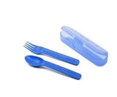 Suavinex Set di posate con scatola blu