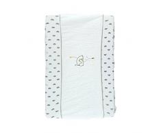 Noukies BB1850.13 Timeless Materassino Fasciatoio e Fodera, Bianco