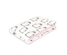 Fun with mum JUN-BLA-LOV-PEN - Coperta per bambini, multicolore