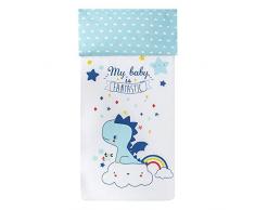 Tuctuc 6749 Coperta + Imbottitura + Federa Culla Universale Azzurro Enjoy & Dream