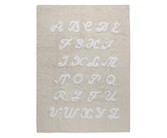 Happy Decor Kids HDK-238 Tappeto Lavabile ABC, Beige, 120 x 160 cm