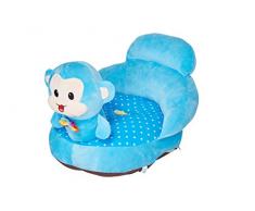 Pop Up Francia Poltrona pouf divano in velluto scimmia blu