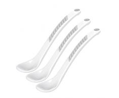 Twistshake - Cucchiaio per pappa, 6 mesi in su, 3 pezzi, colore: Bianco