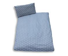 Ideenreich 2153 - Biancheria per lettino, 100 x 135 cm/40 x 60 cm, colore grigio