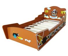 Kiddi Style Letto a forma di barca del pirata! letto in legno per bambini