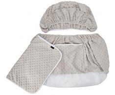 Isabella Alicia ISA2019033 - Culla in vimini, 0,4 kg, colore: Grigio
