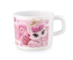 Home Disney Princess e Pet Tazza in Melammina, Rosa, 220 cc